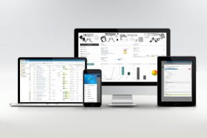 Mockup of Landax showing all devices